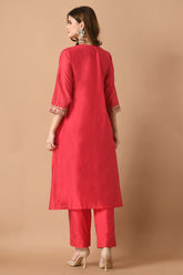 Red Kurta Set