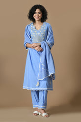 Light Blue Kurta Set