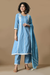 Light Blue Kurta Set