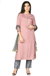 Rose Gold Kurta Set