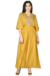 Mustard Kurta Set