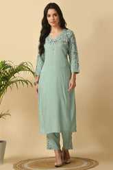 Sea Green Kurta Set