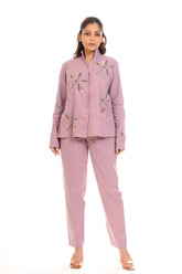 Floral Hand Embroidery Co-Ord Set