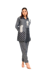 Denim Rose Tassels Co- Ord Set