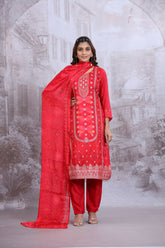 Red Kurta set