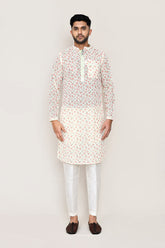 Pista Green Kurta with Straight Fit Pant