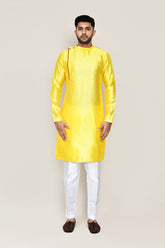 Yellow Kurta with Straight Fit Pant