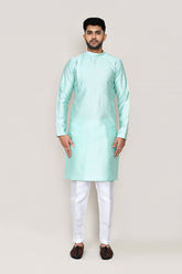 Light Green Kurta with Straight Fit Pant