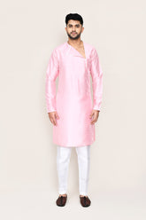 Pink Kurta with Straight Fit Pant