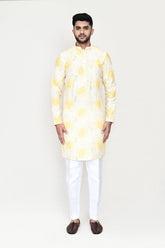 Yellow Kurta with Straight Fit Pant