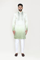 Pista Green Kurta with Straight Fit Pant