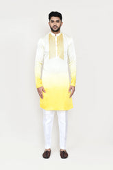 Yellow Kurta with Straight Fit Pant