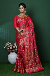 Strawbery Banarasi Silk Saree
