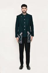 Teal Green Jacket with Pant