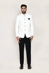 White Prince Coat with Pant