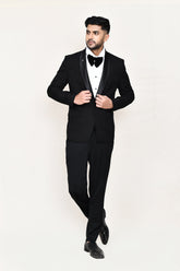 Black Coat with Shirt ,Pant & Bow