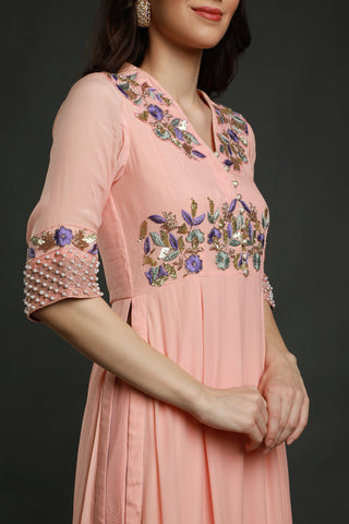 Kurta With Garara And Shaded Dupatta