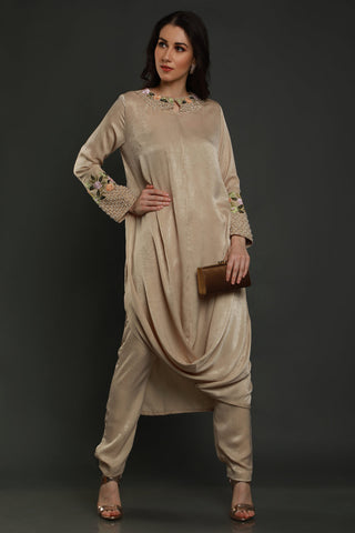 Barca Sand Drape Tunic With Pants