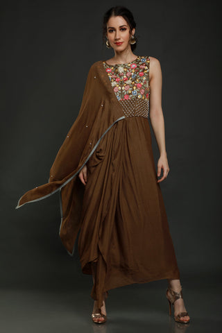Afza Dhoti Drape Dress