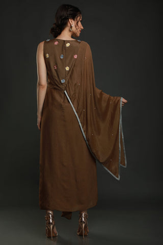 Afza Dhoti Drape Dress