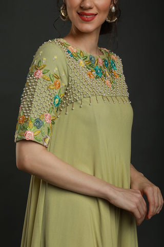 Lime Green Umbrella Dress