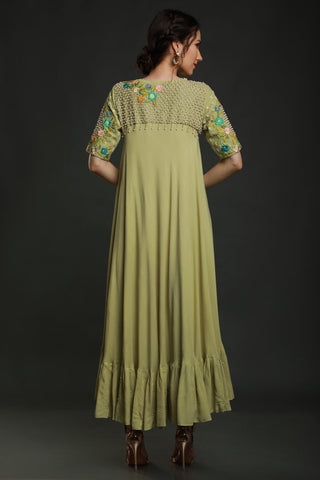 Lime Green Umbrella Dress