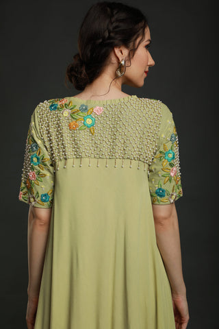 Lime Green Umbrella Dress