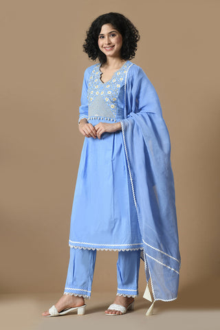Light Blue Kurta Set