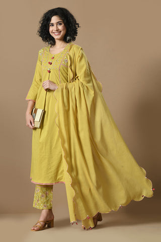 Mehendi Kurta Set
