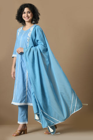 Light Blue Kurta Set