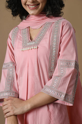 Pink Kurta Set