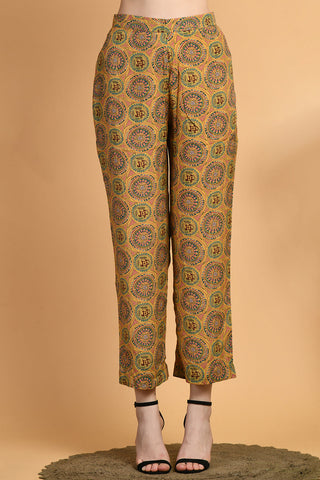 Mustard Kurta Set