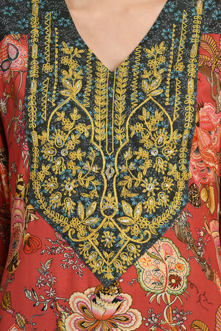 Red Kurta Set