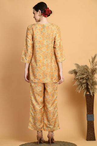 Mustard Kurta Set