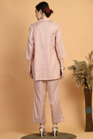 Peach Kurta Set