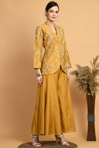 Mustard Kurta Set