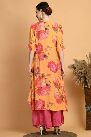Mustard Kurta Set