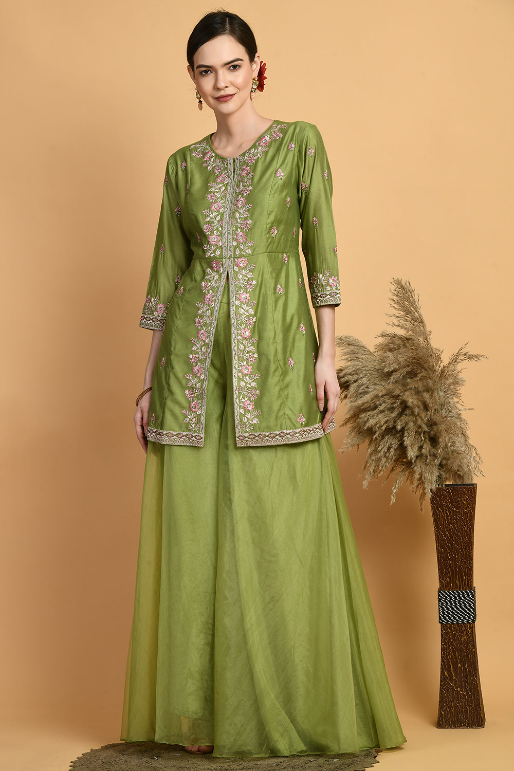Green Kurta Set