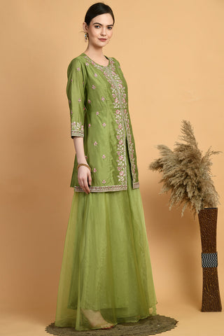 Green Kurta Set