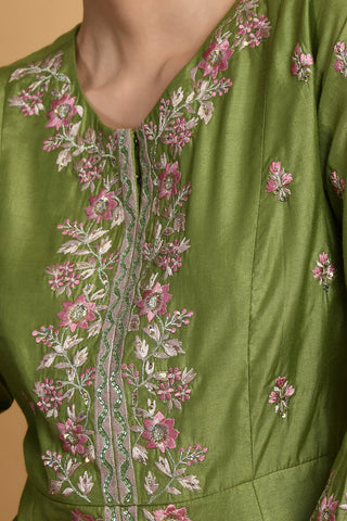 Green Kurta Set