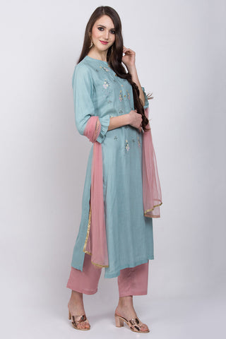 Light Blue Kurta Set