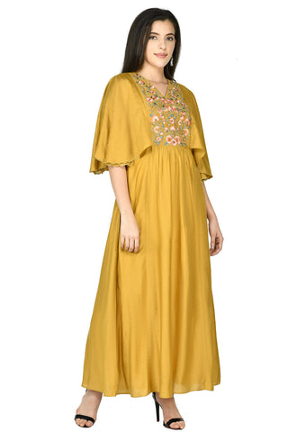 Mustard Kurta Set