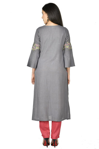 Grey Kurta Set