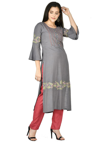 Grey Kurta Set