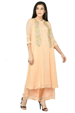 Peach Kurta Set