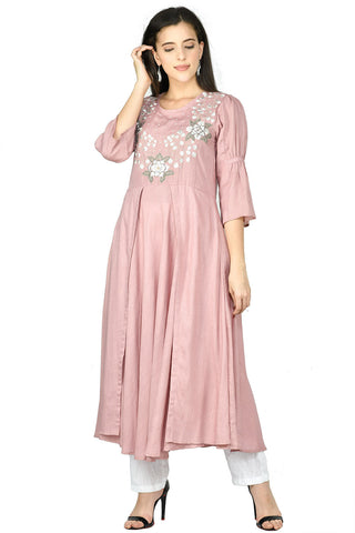 Rose Gold Kurta Set