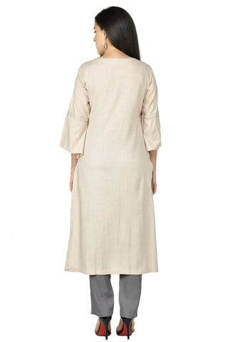 Beige Kurta Set