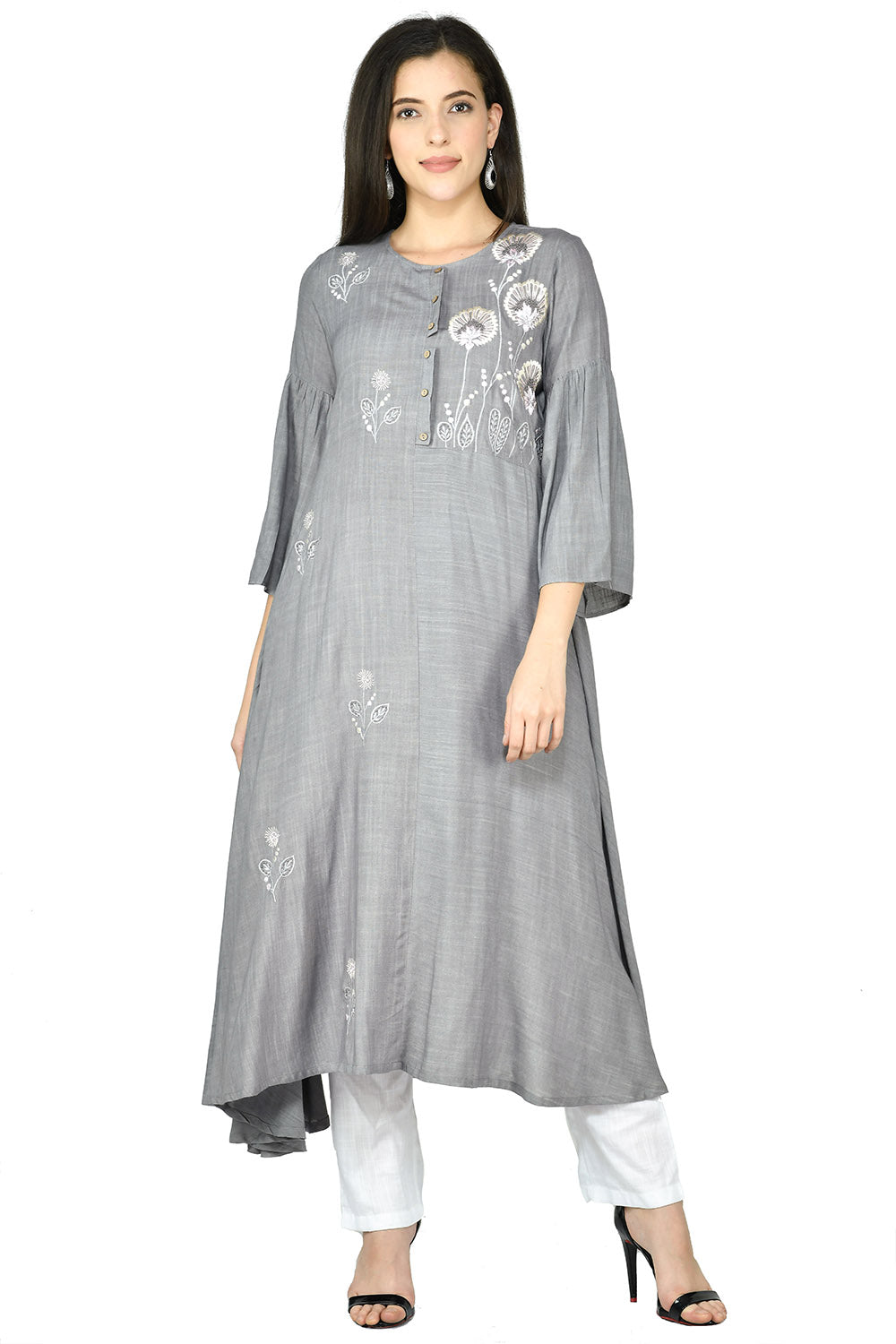 Grey Kurta Set