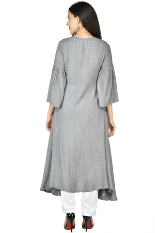 Grey Kurta Set