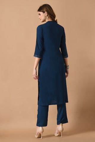 Navy Kurta Set